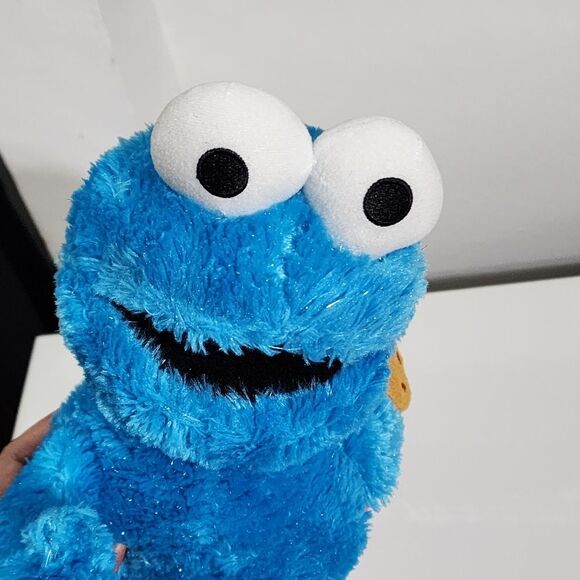 Isaac Mizrahi x Sesame Street Cookie Monster Glitter Stuffed Animal Plush Toy - Picture 8 of 13
